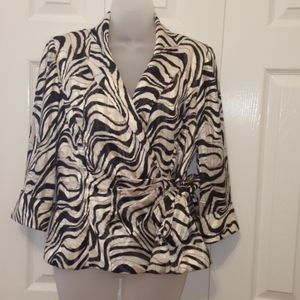 Alex Evenings animal print jacket